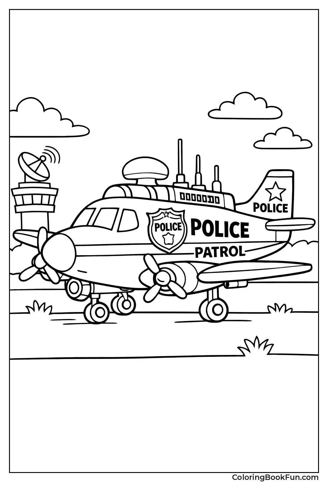 Police Plane Patrols from Sky
