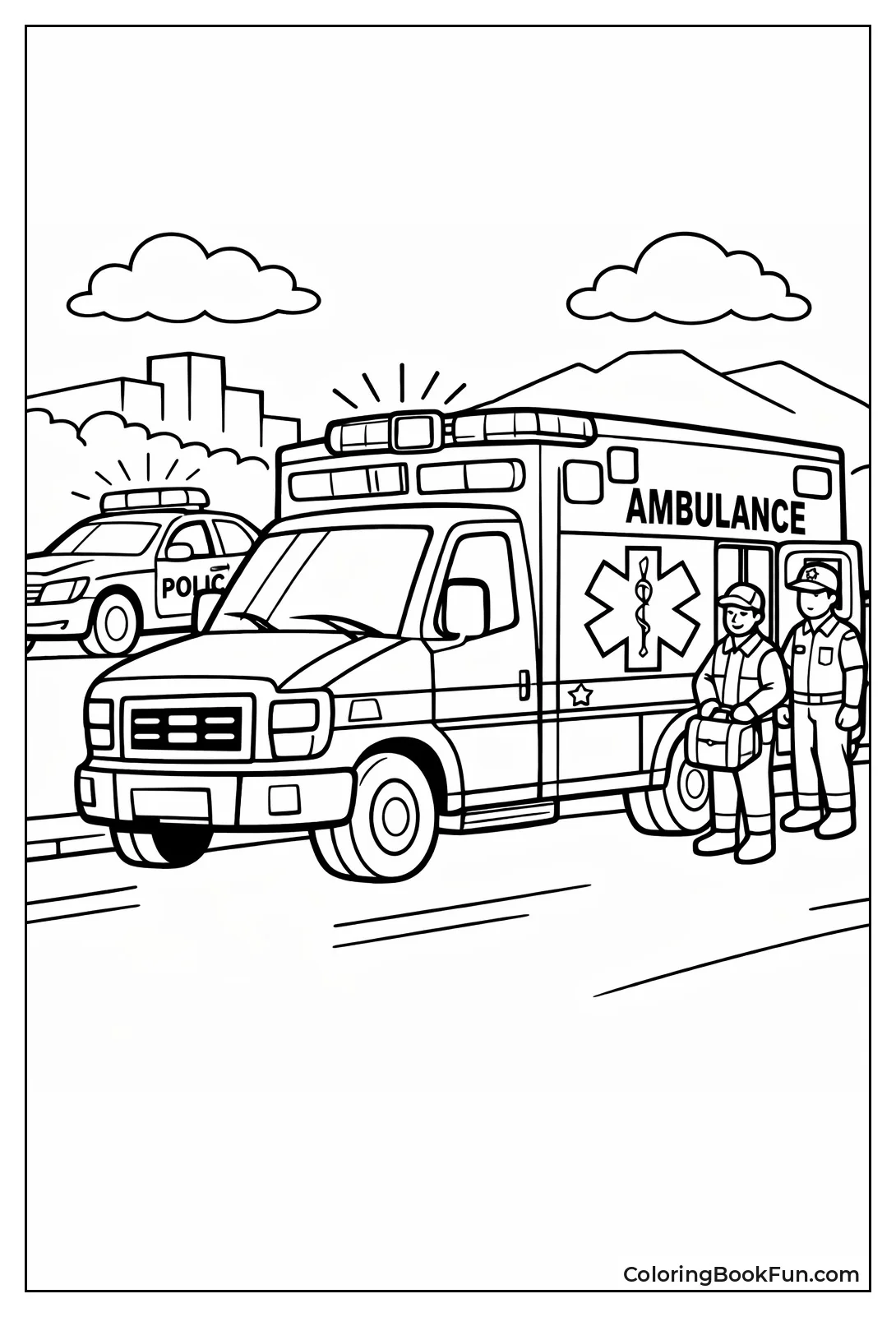 Police Marked Ambulance Patrol