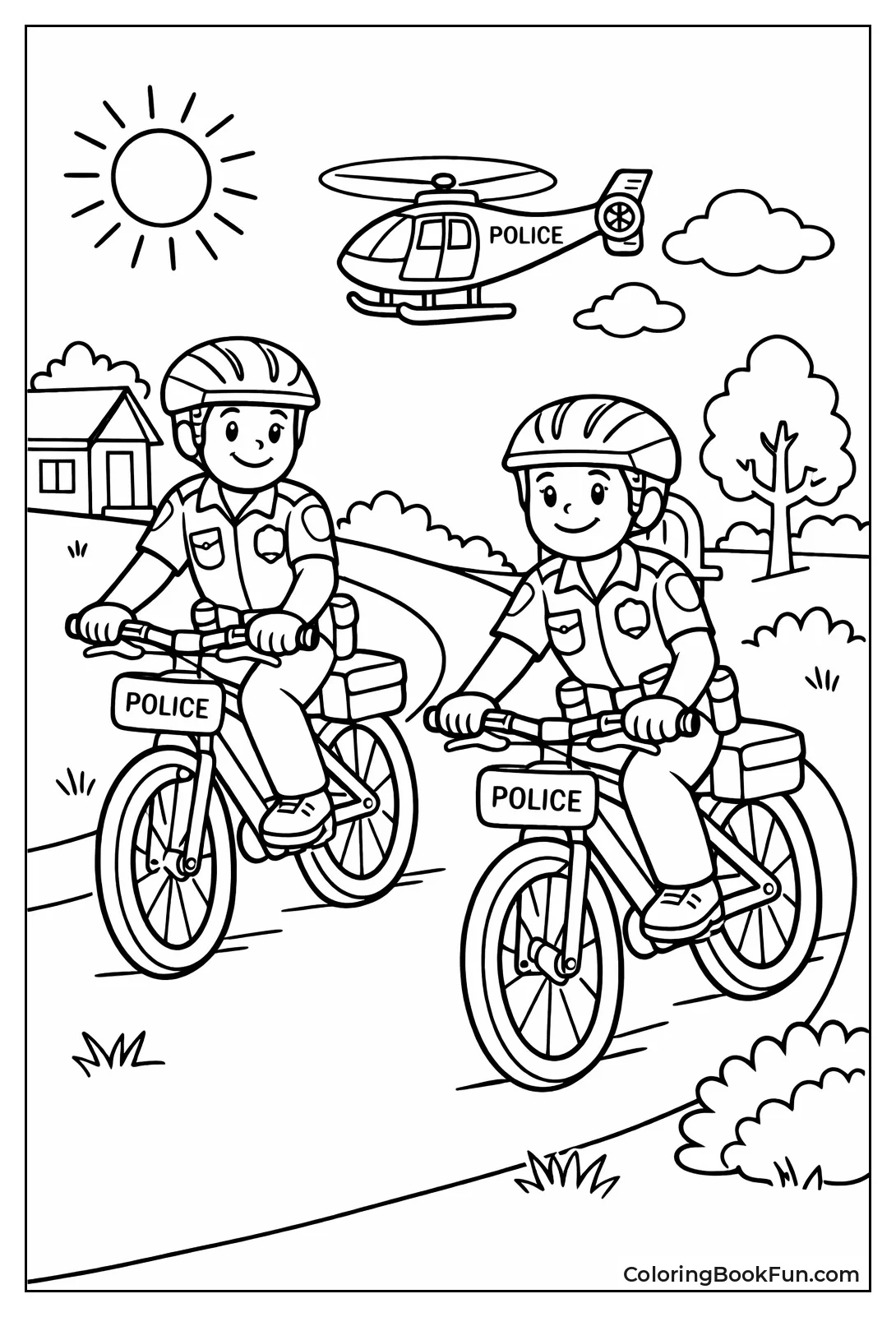 Bike Patrol Officers Duo