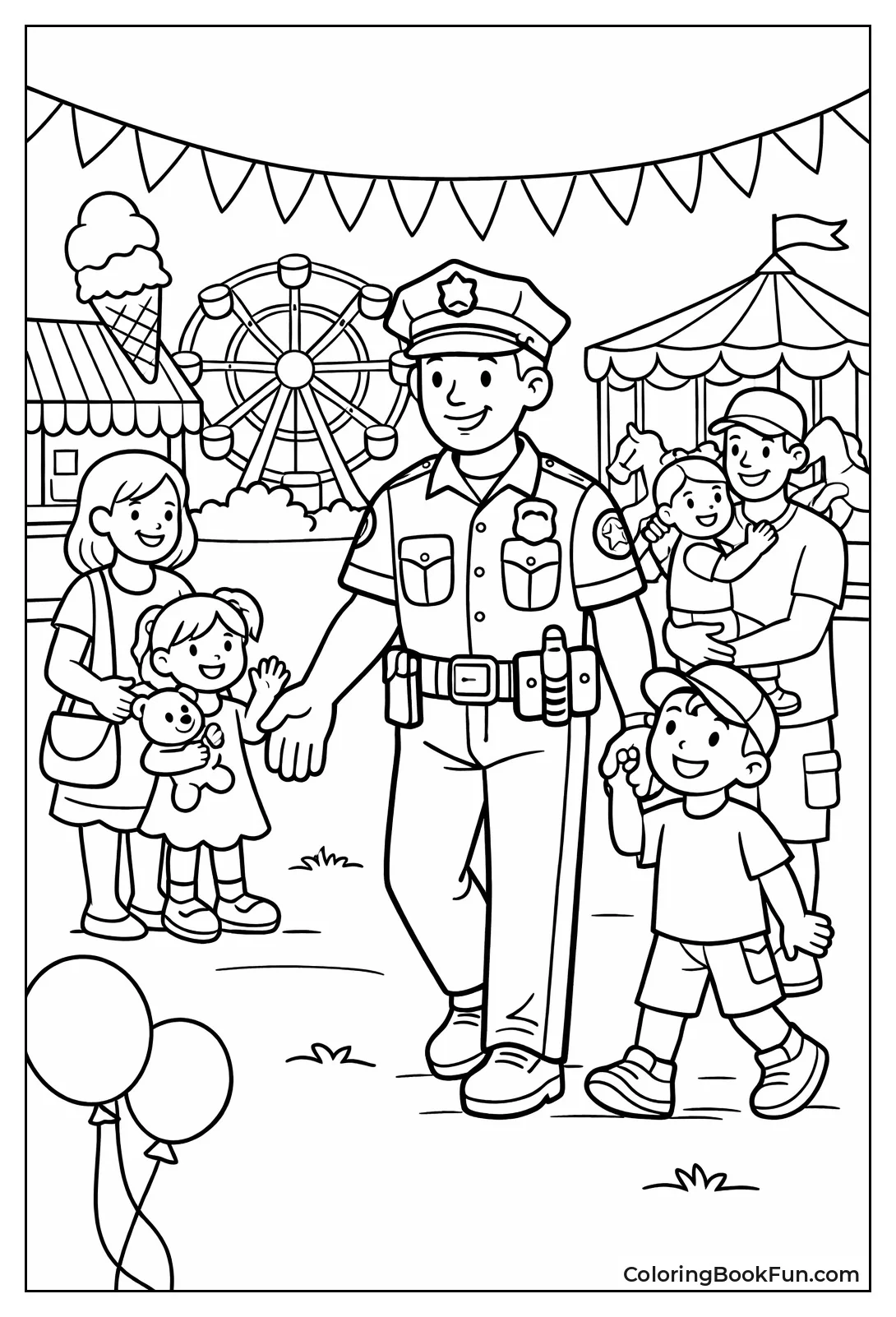 Officer at Community Fair