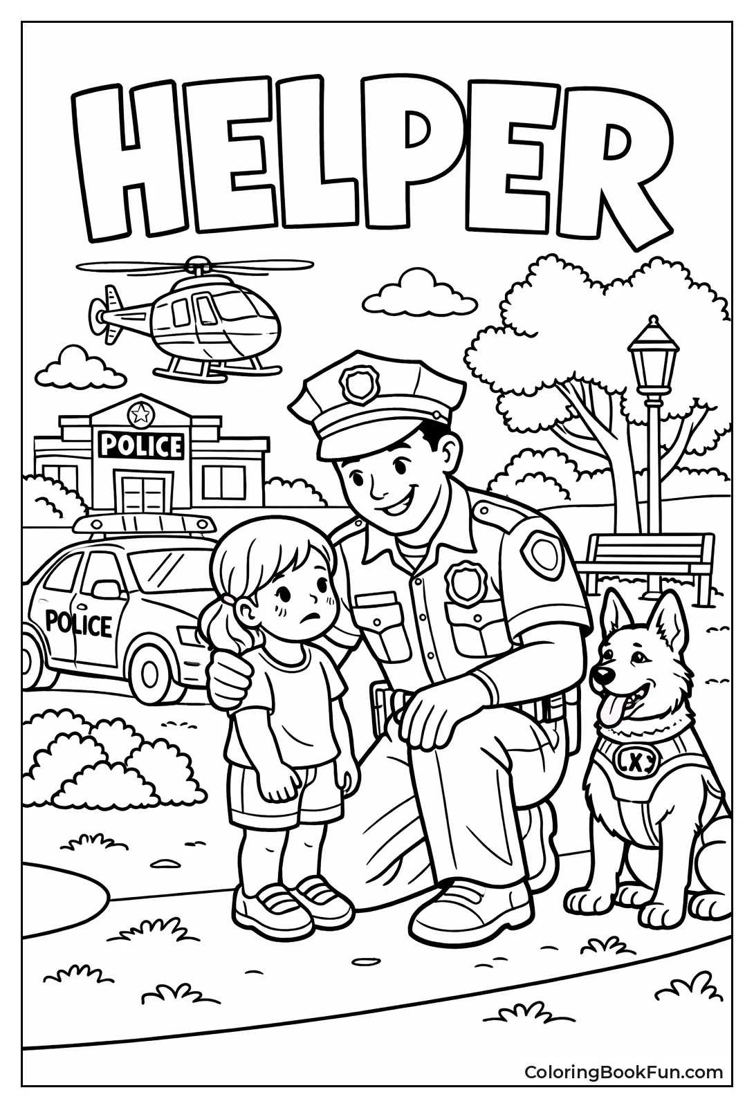 Officer Helping Lost Child