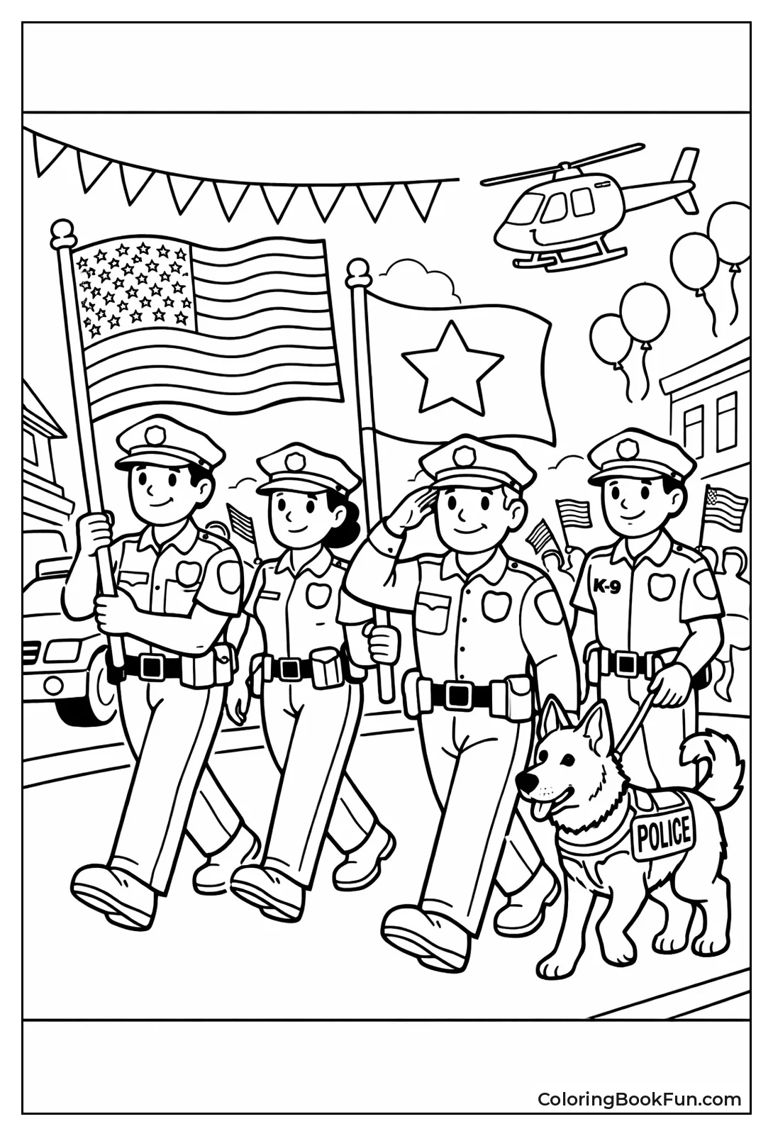 Officers in Parade March