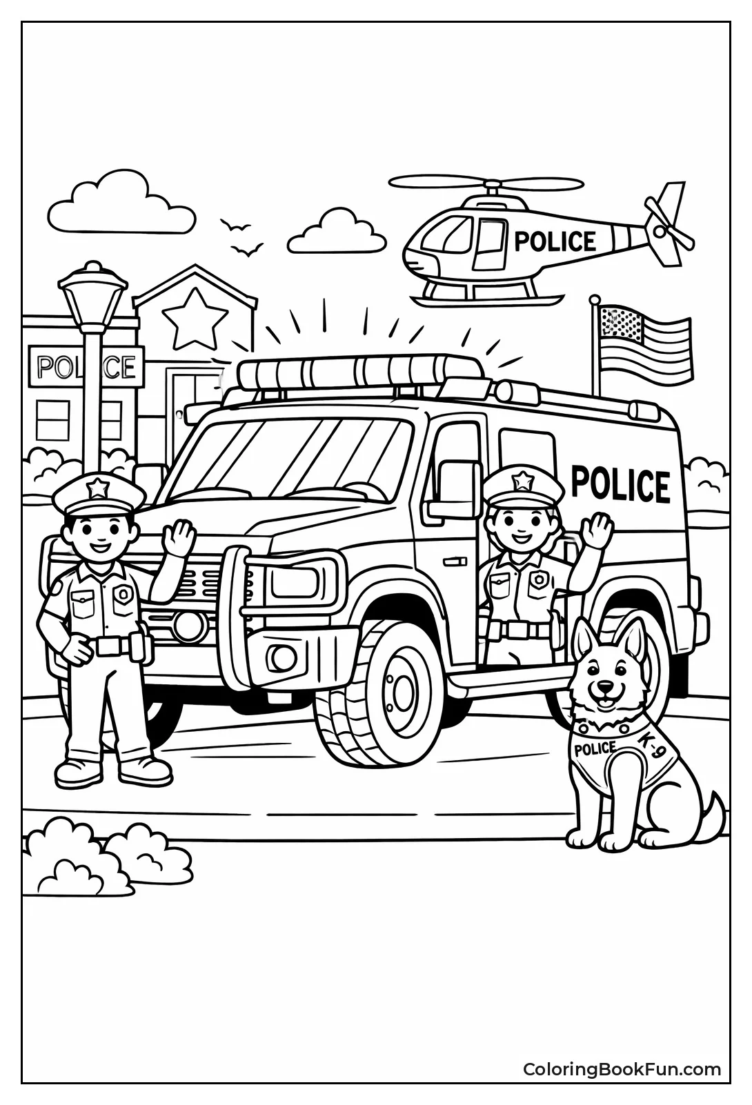 Sturdy Police Truck Patrol