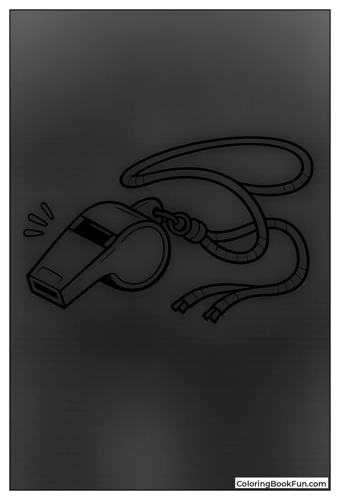 Shiny Police Whistle Cord