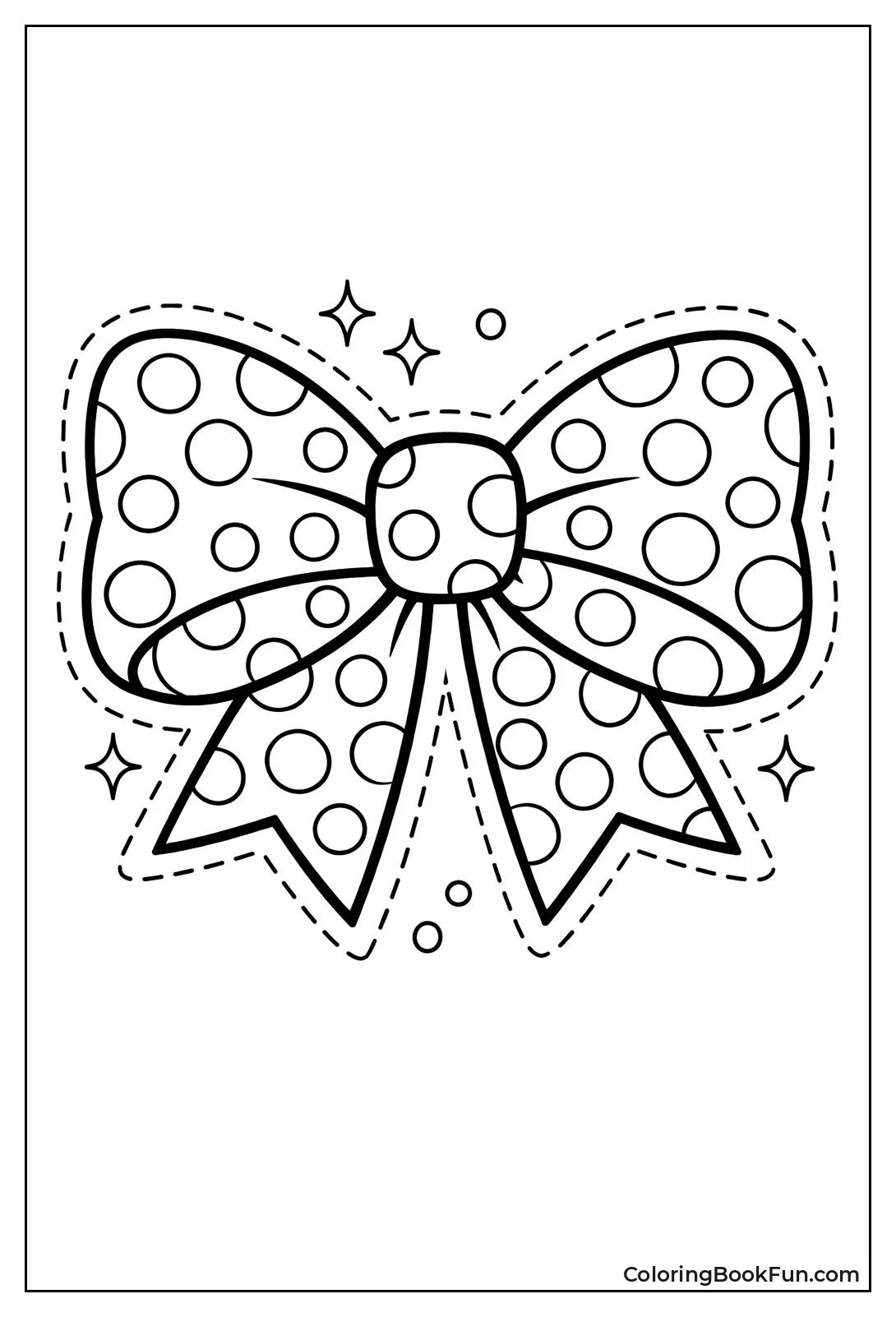 Polka Dot Pattern Bow