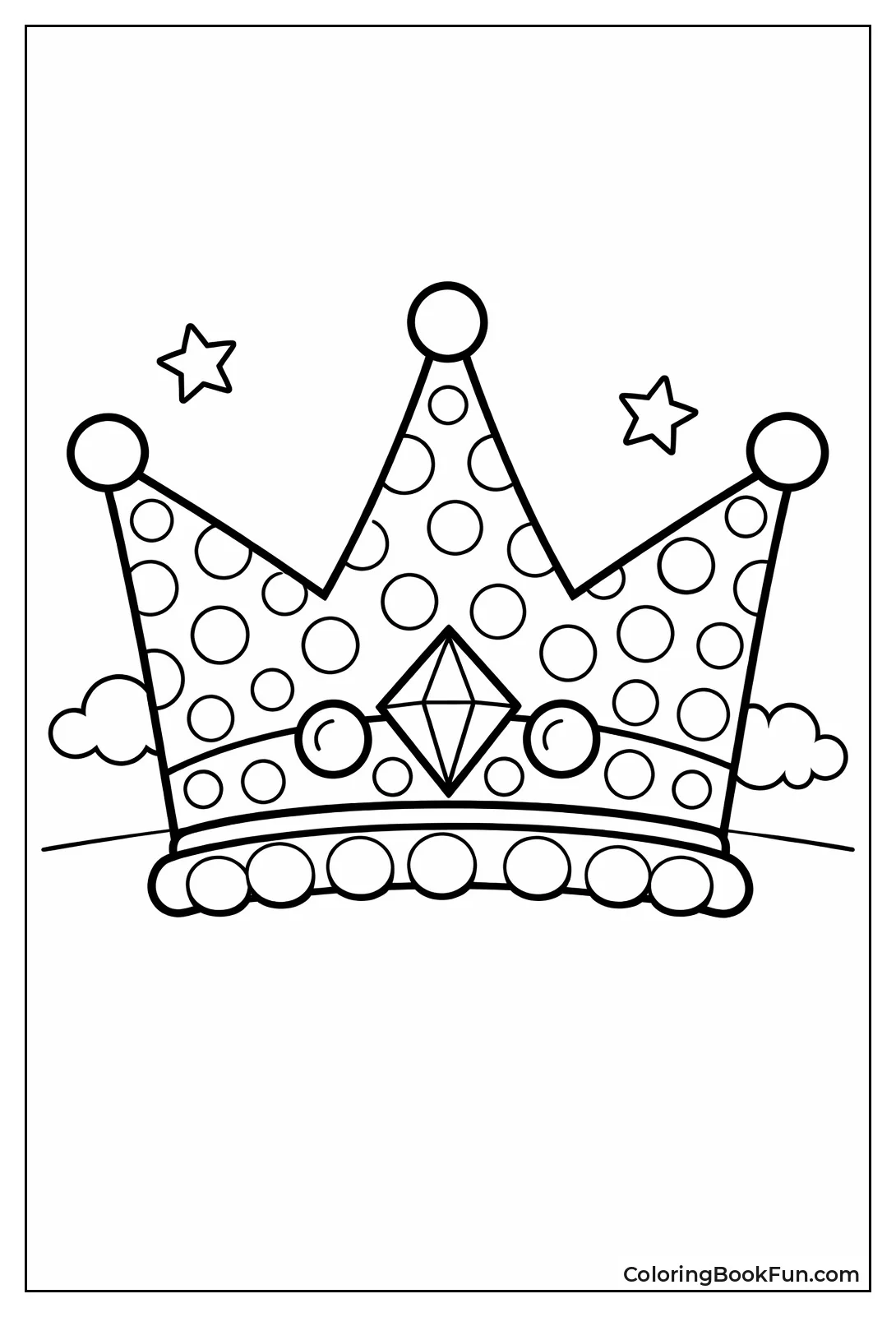 Polka Dot Pattern Crown