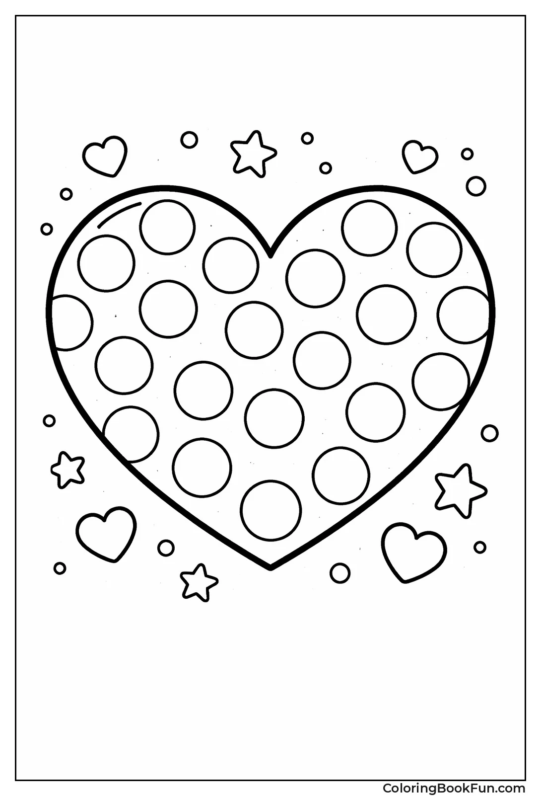 Polka Dot Heart Interior