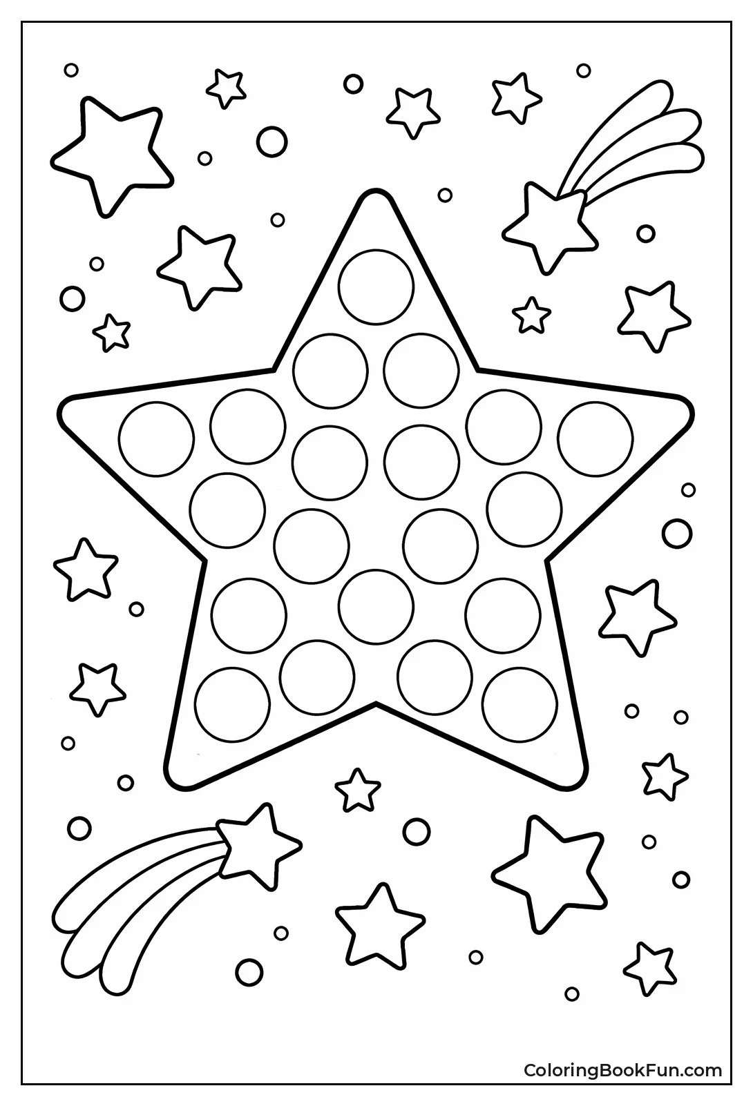 Polka Dot Star Pattern