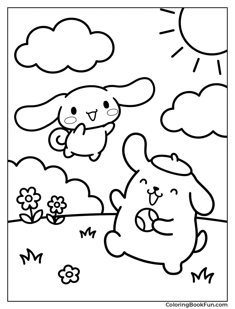 Pompompurin and Cinnamoroll