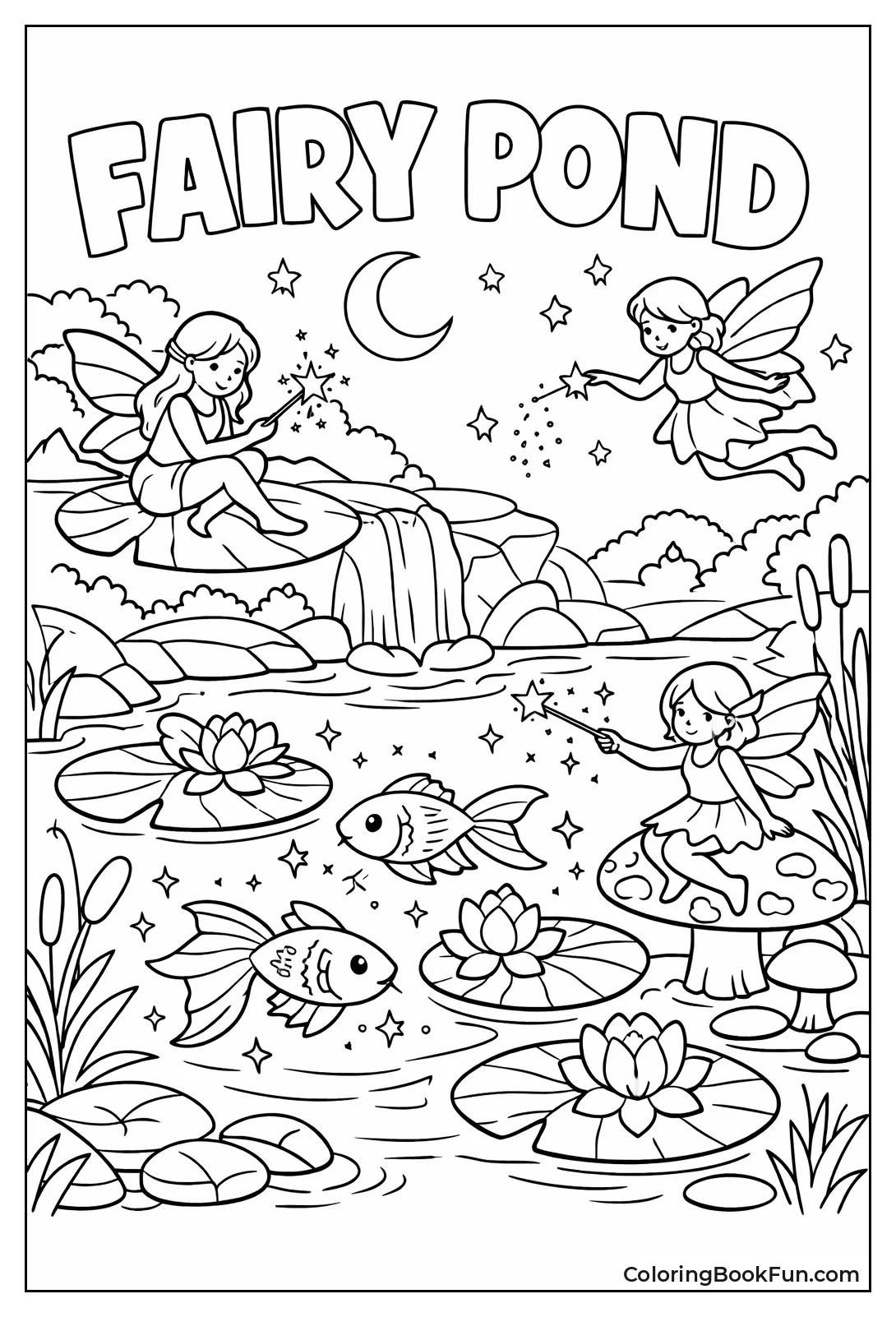 Fairies Light Magical Pond