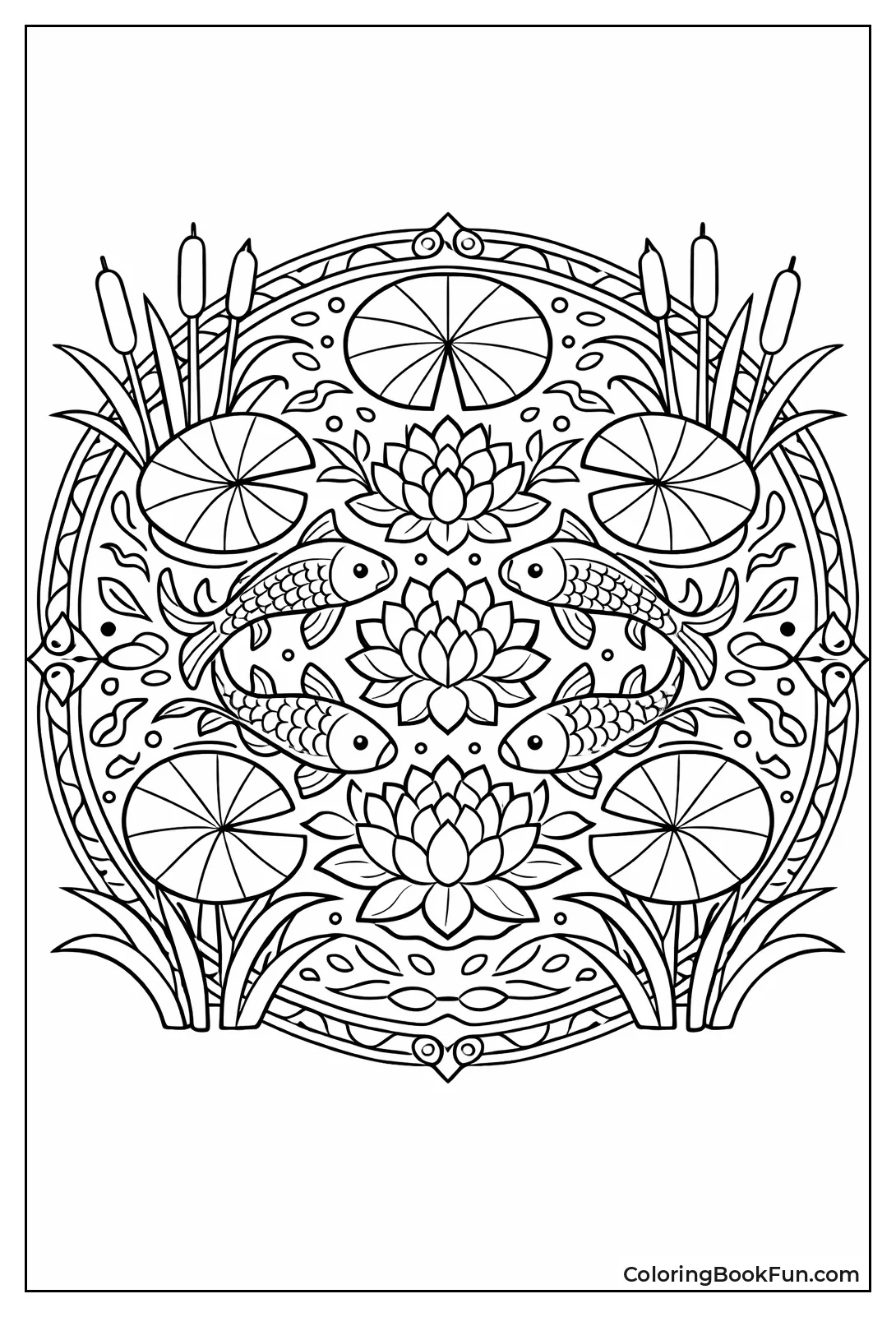 Lily Pad Pond Mandala