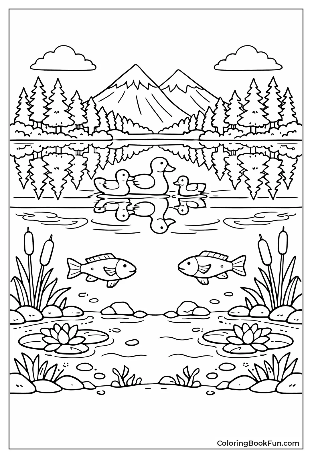 Mirror Lake Symmetrical View