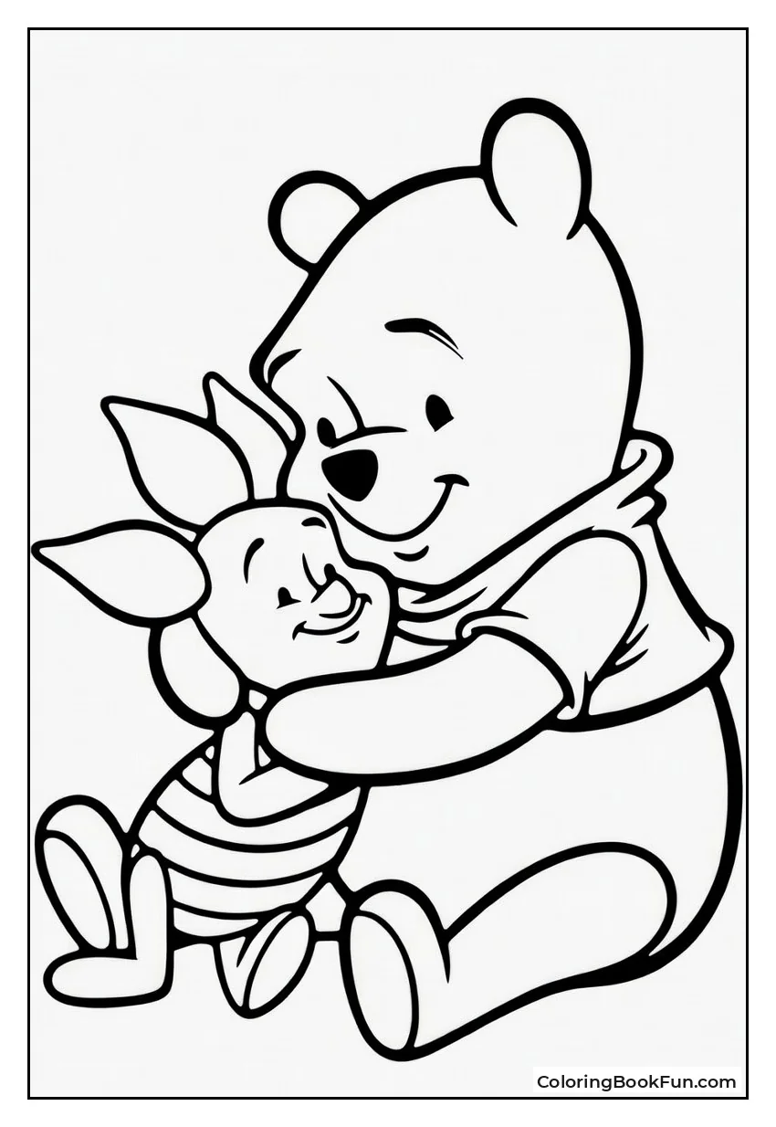 Pooh Hugs Little Piglet