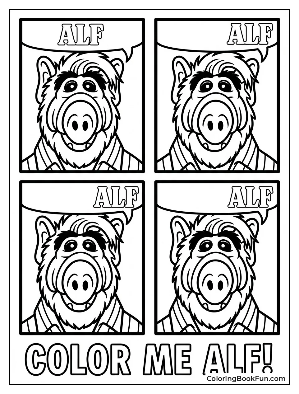 Pop Art ALF Faces