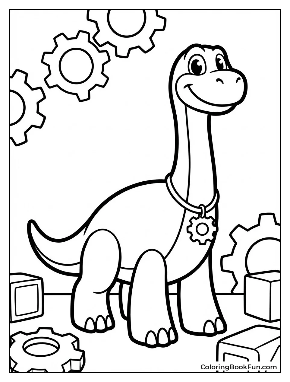 Bron Dinosaur Stands Tall