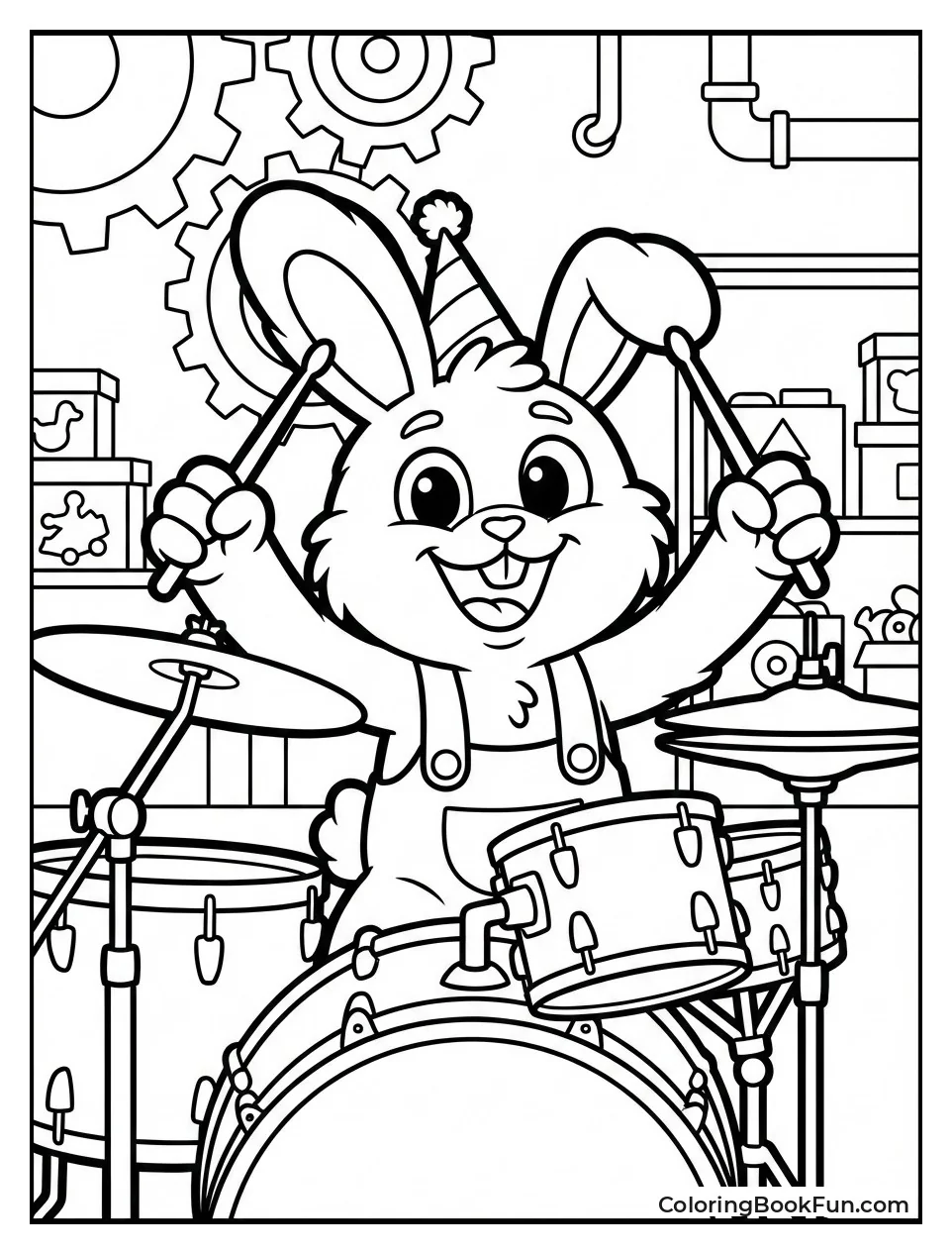 Bunzo Bunny Bangs Drums