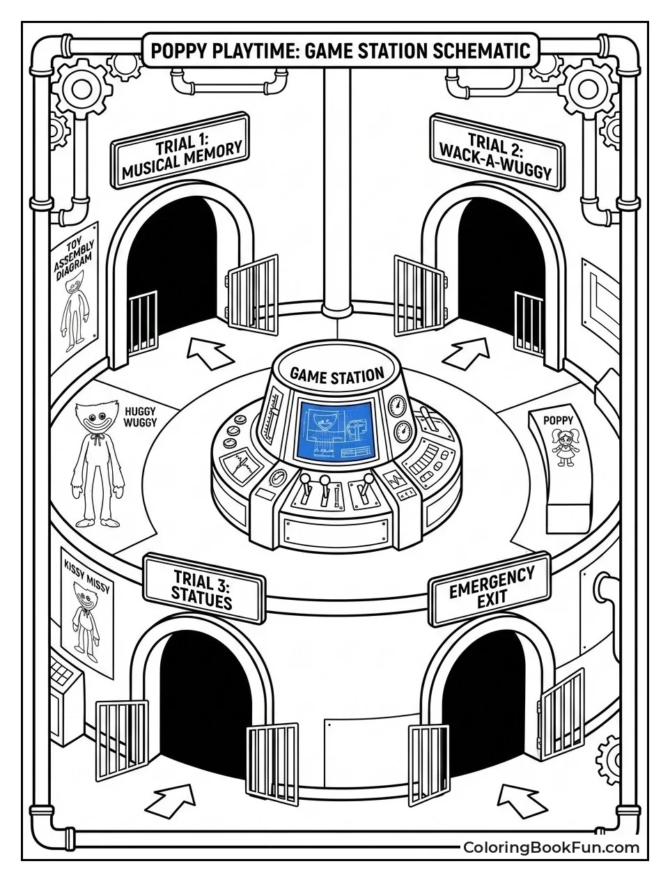 Game Station Map Sketch