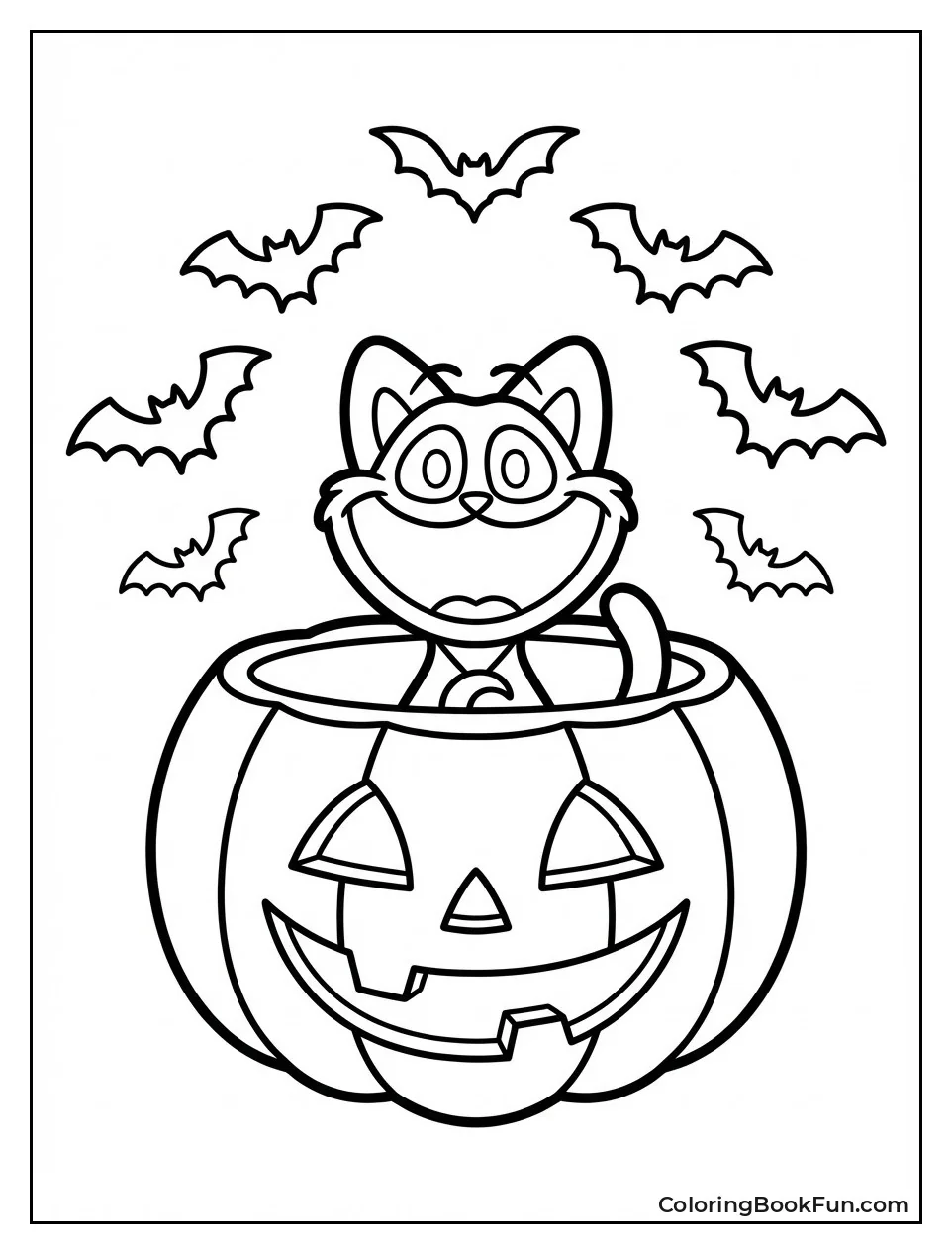 CatNap in Halloween Pumpkin