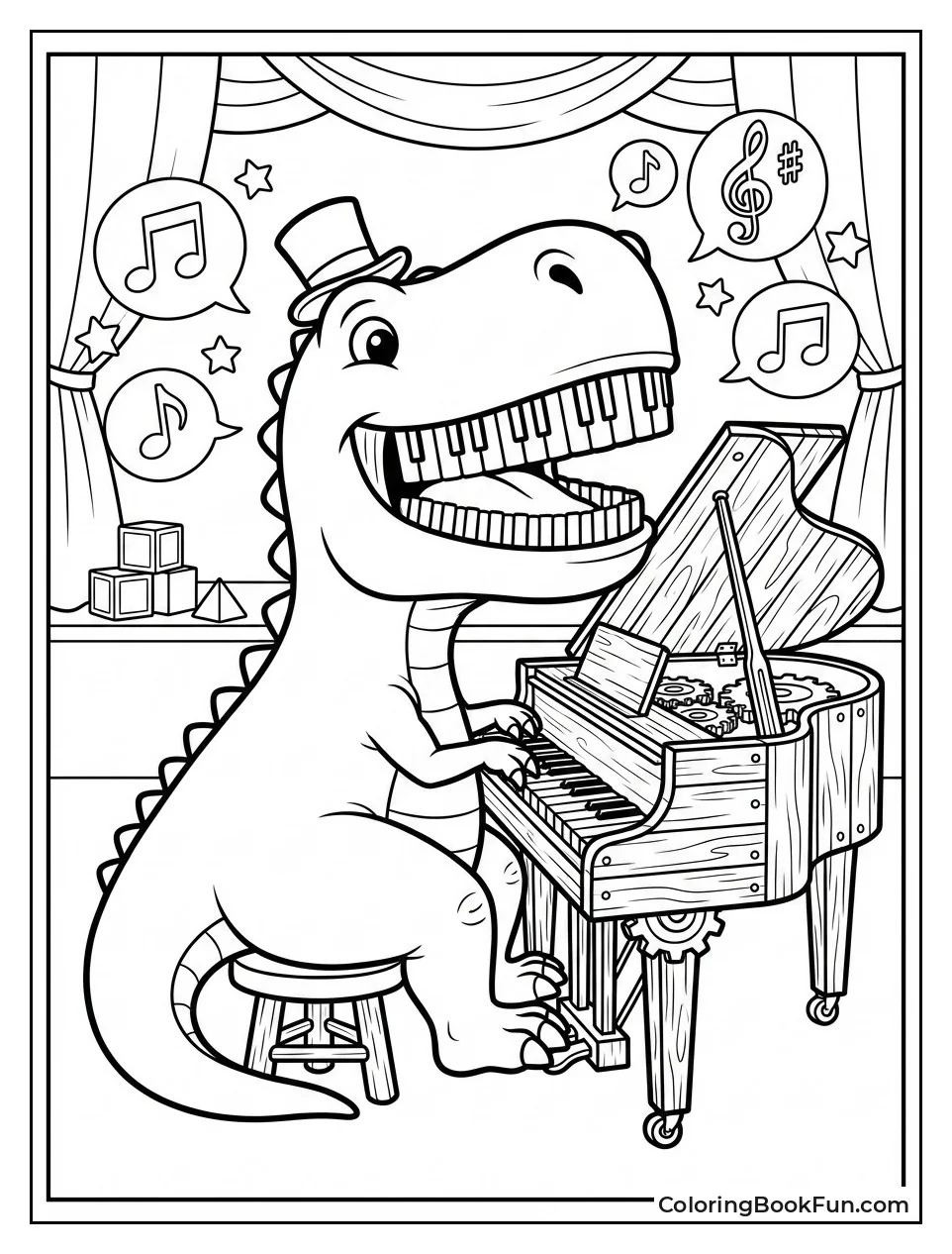 Pianosaurus Plays Key Teeth