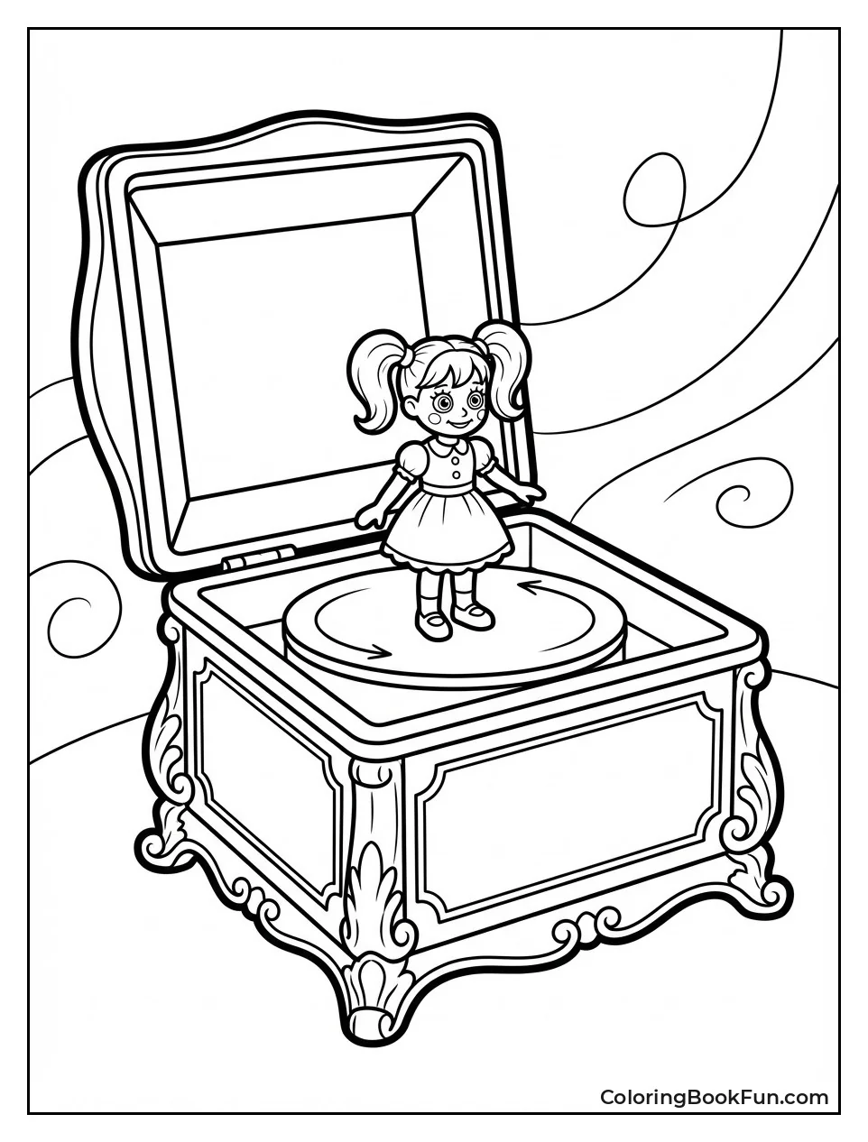 Poppy in Open Music Box