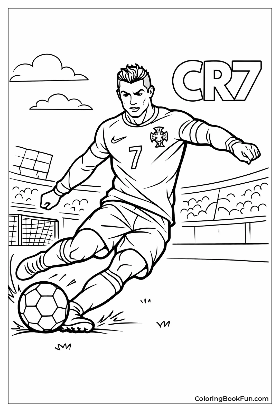 Ronaldo Striking Ball as CR7