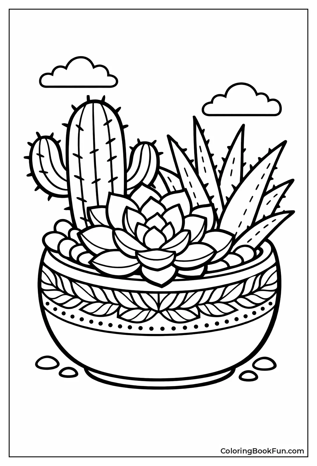 Trio of Potted Succulents