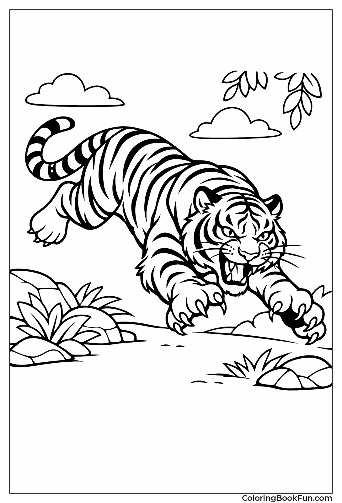 Pouncing Hunter Tiger