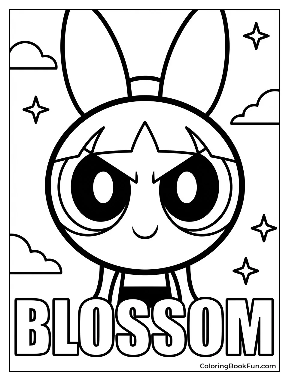 Blossom Smiling with Red Bow