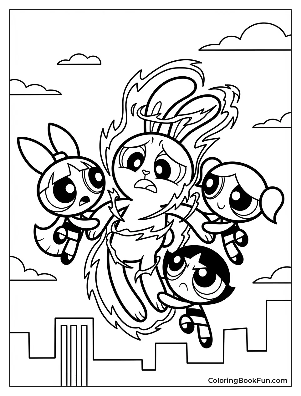 Girls Support Bunny Friend