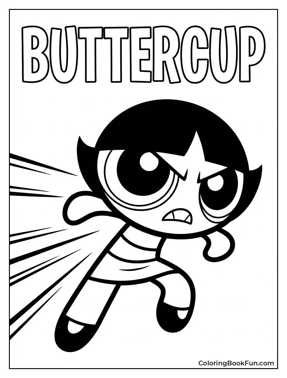 Buttercup Poses with Fists