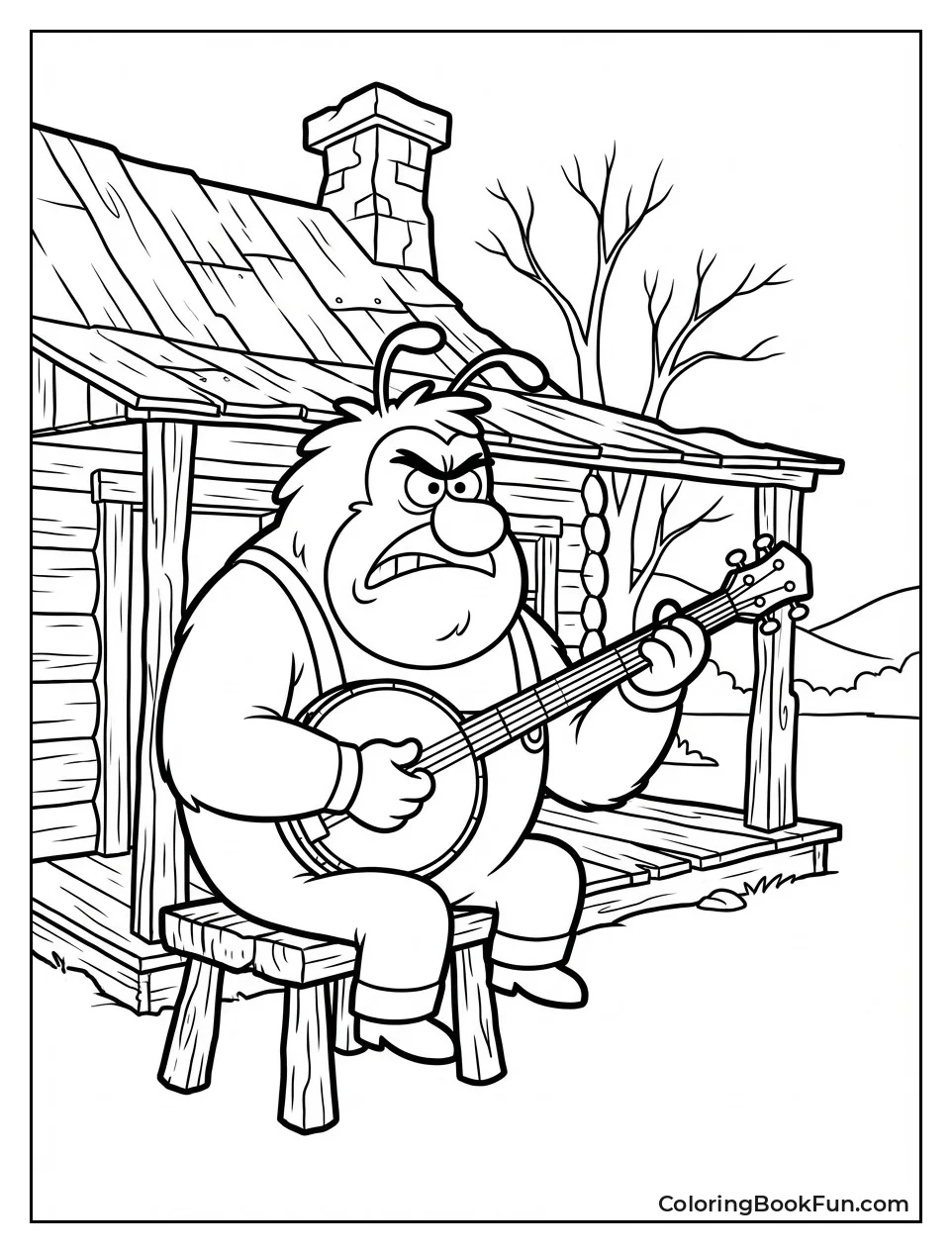 Fuzzy Plays Angry Banjo