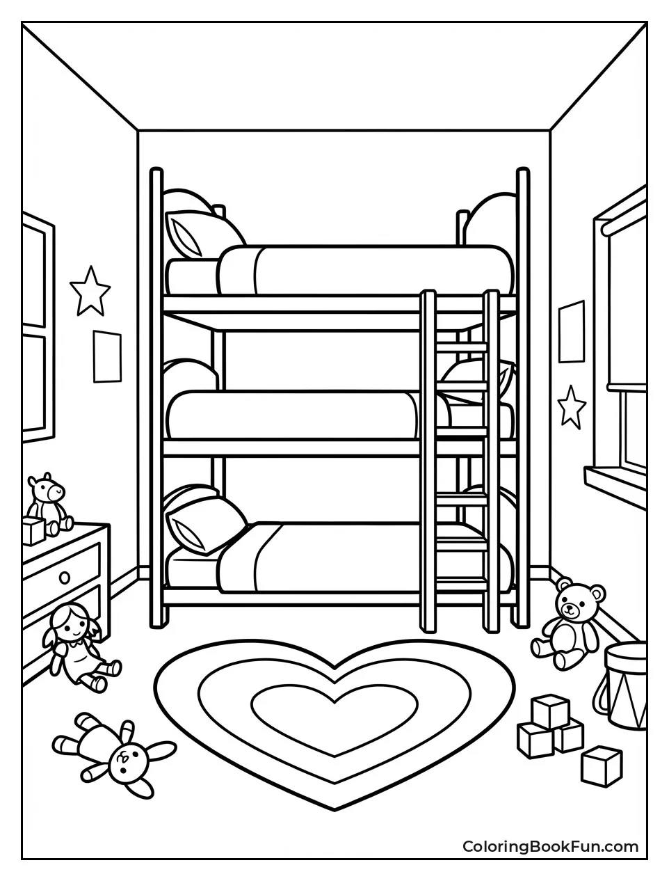 Girls Bedroom with Toys