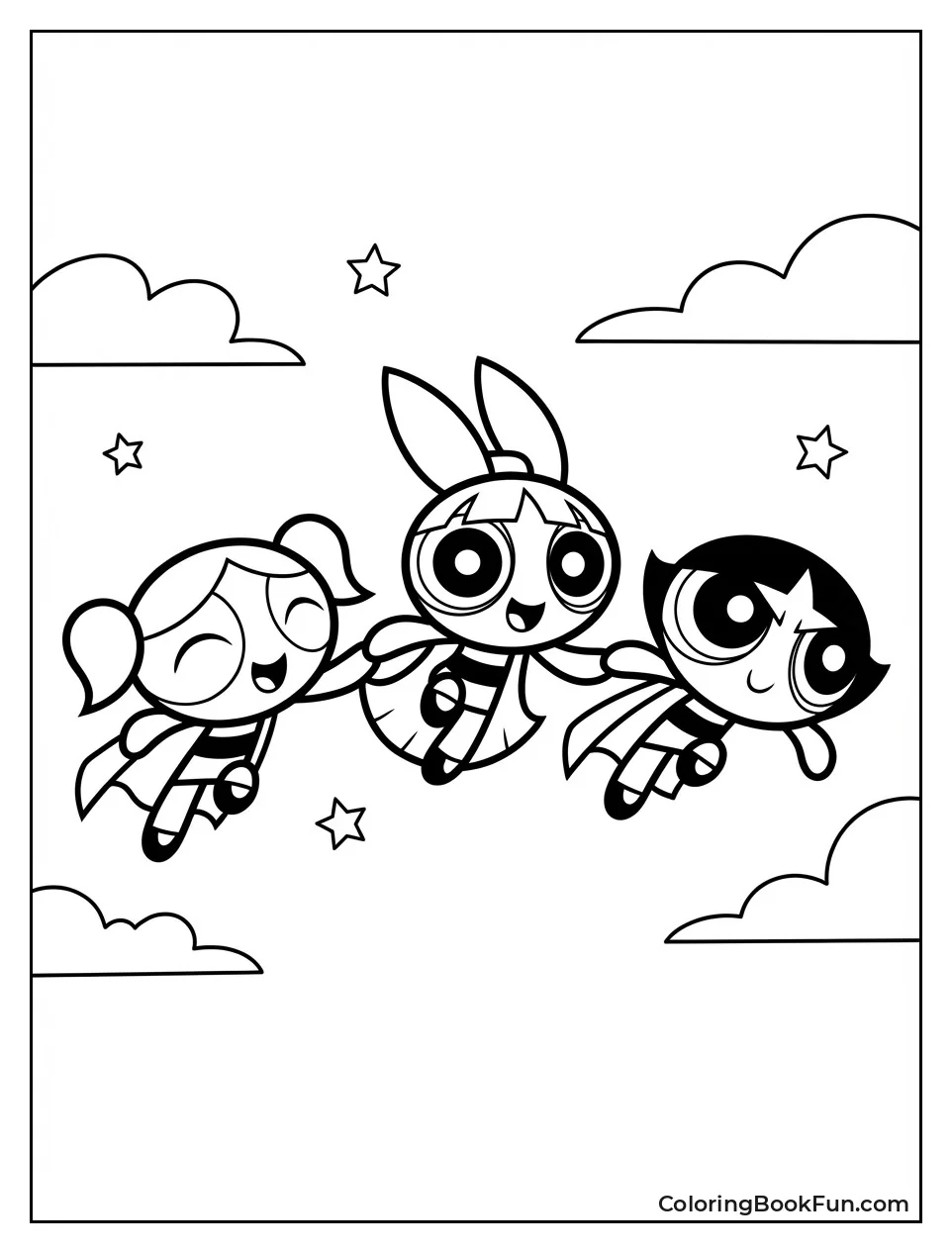 Girls Hold Hands Flying