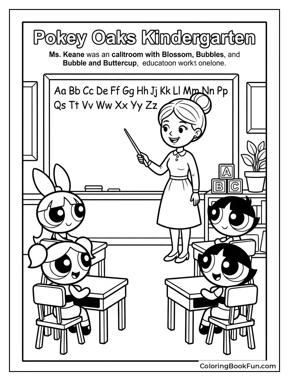 Keane Teaches Kindergarten Class