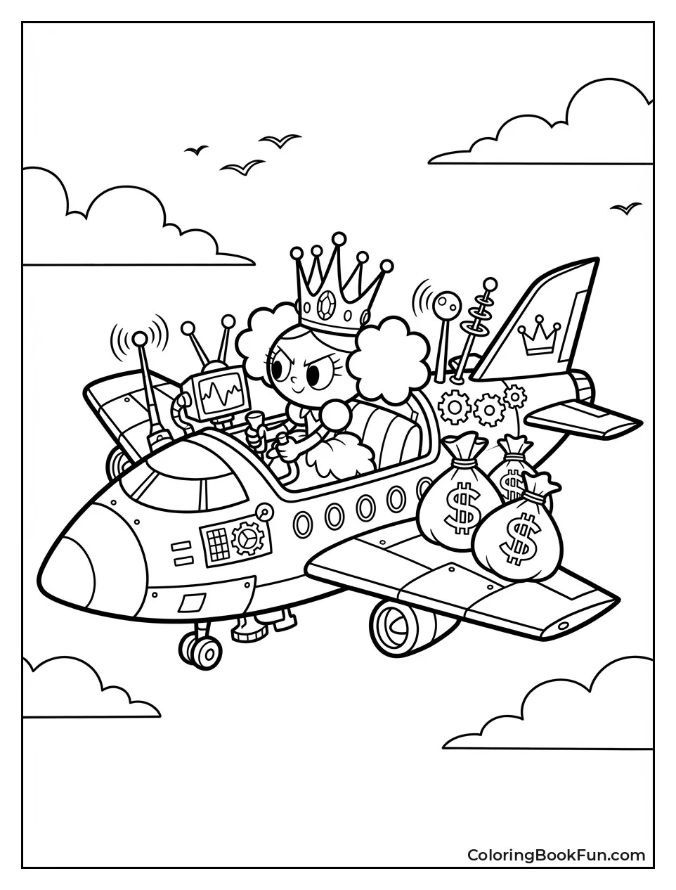 Princess Flies Gadget Jet