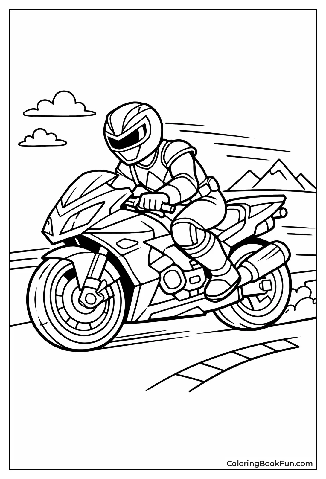 Power Ranger Futuristic Bike