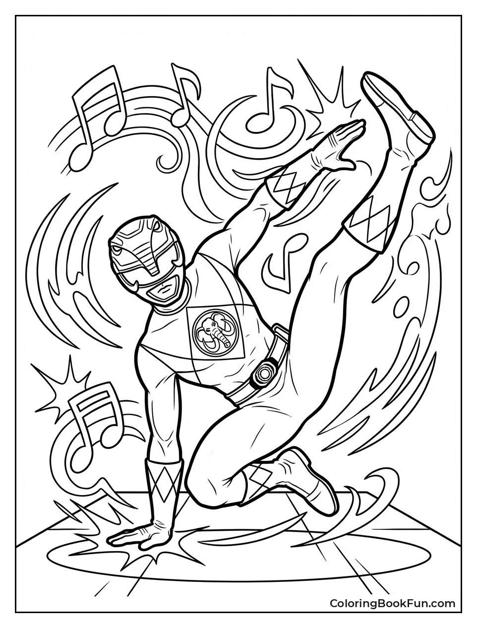 Black Ranger Breakdances Cool