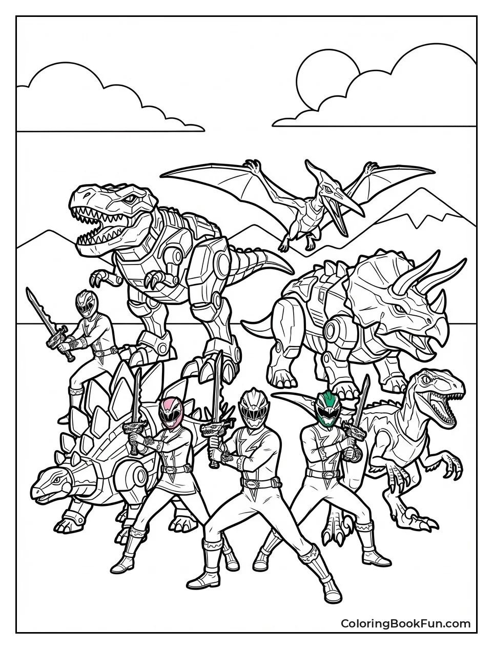 Dino Fury Rangers Ready