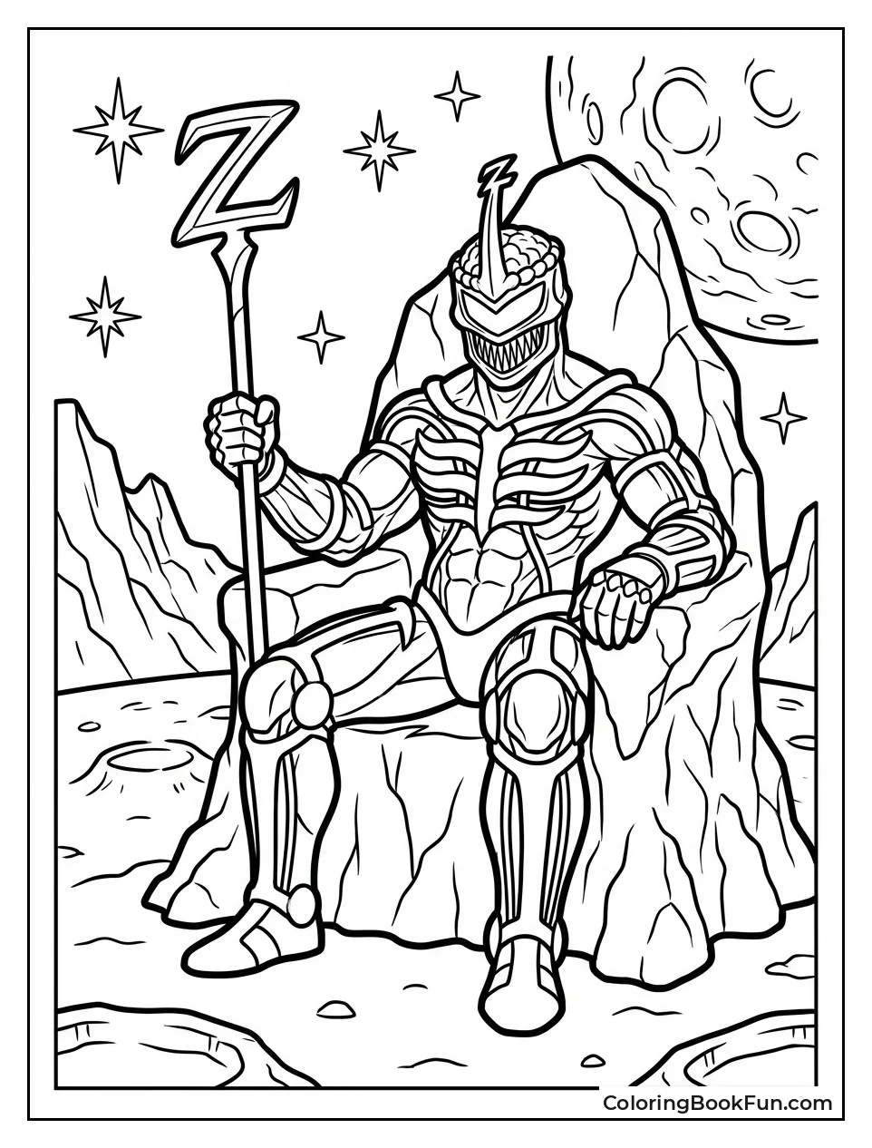 Lord Zedd Grips Throne