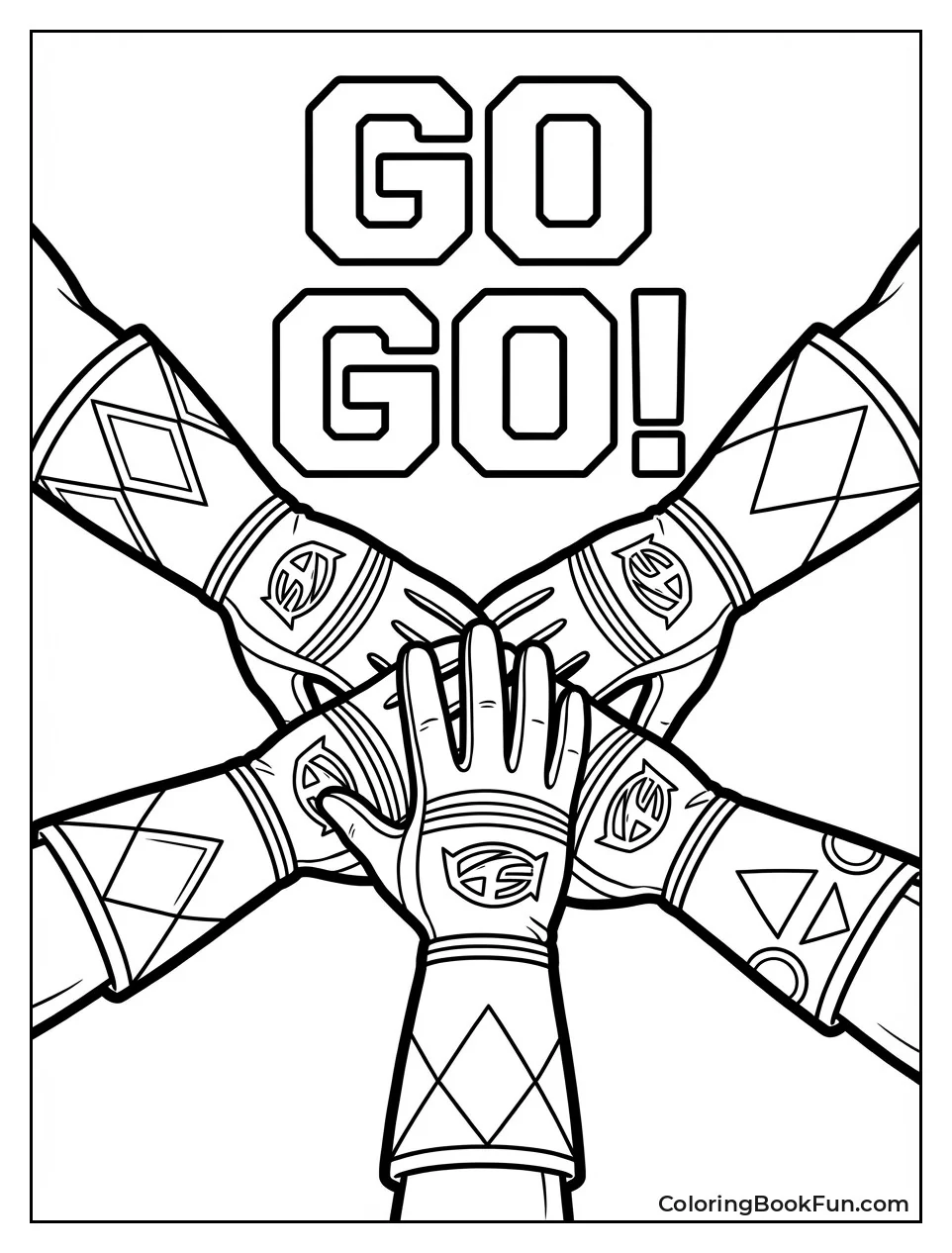 Rangers Stack Hands Together