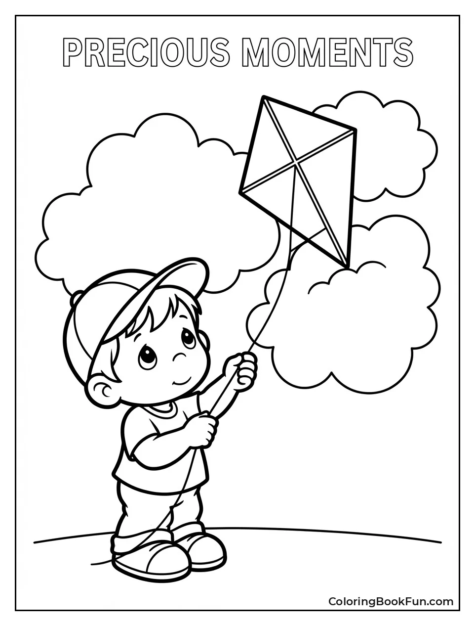 Boy Flies Kite High