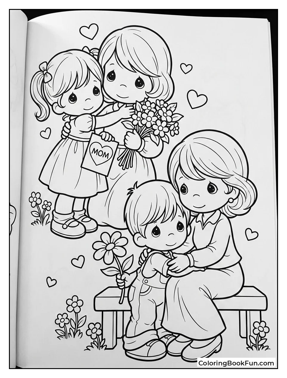 Child Hugs Mom Tightly