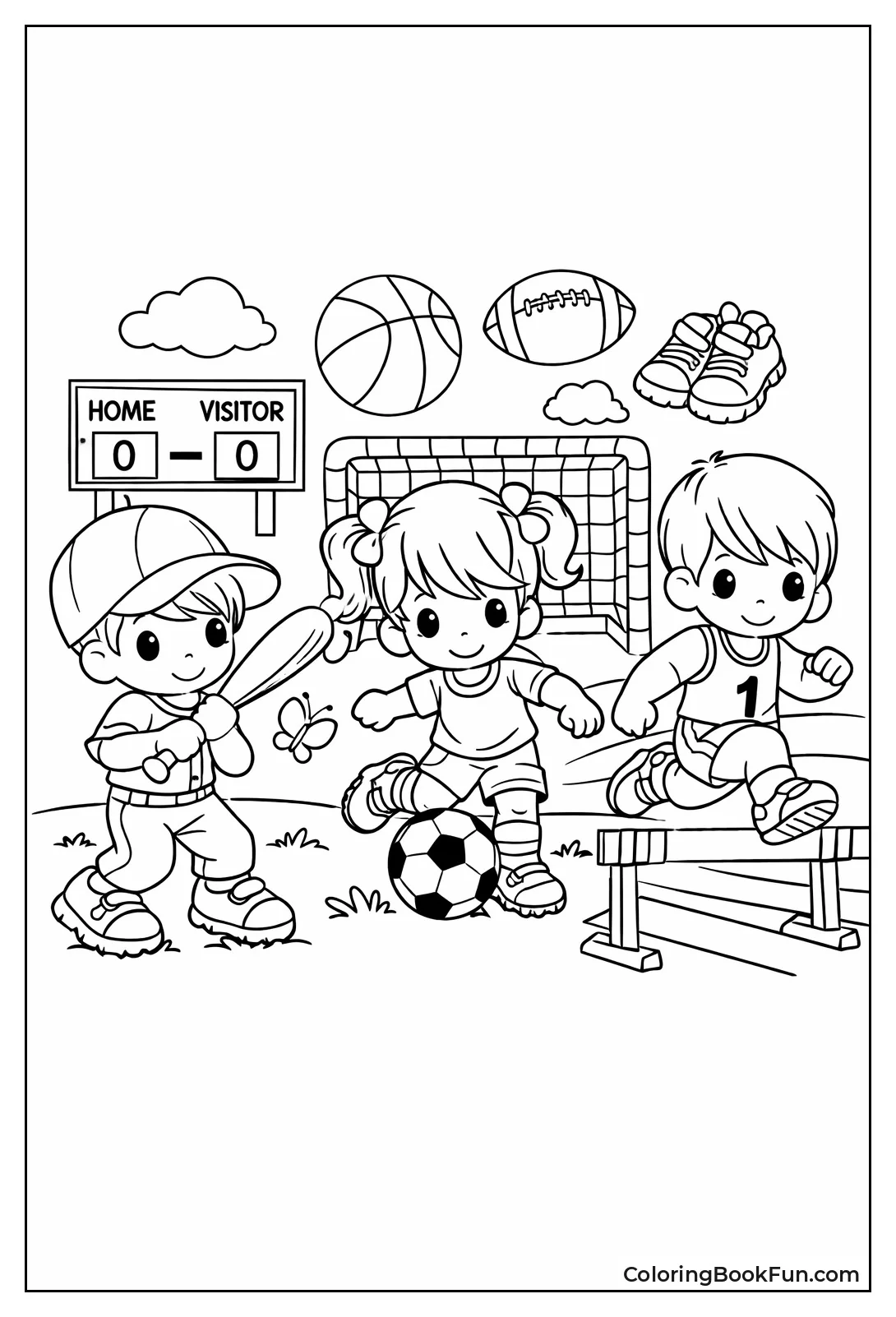 Precious Kids Kick Soccer Ball