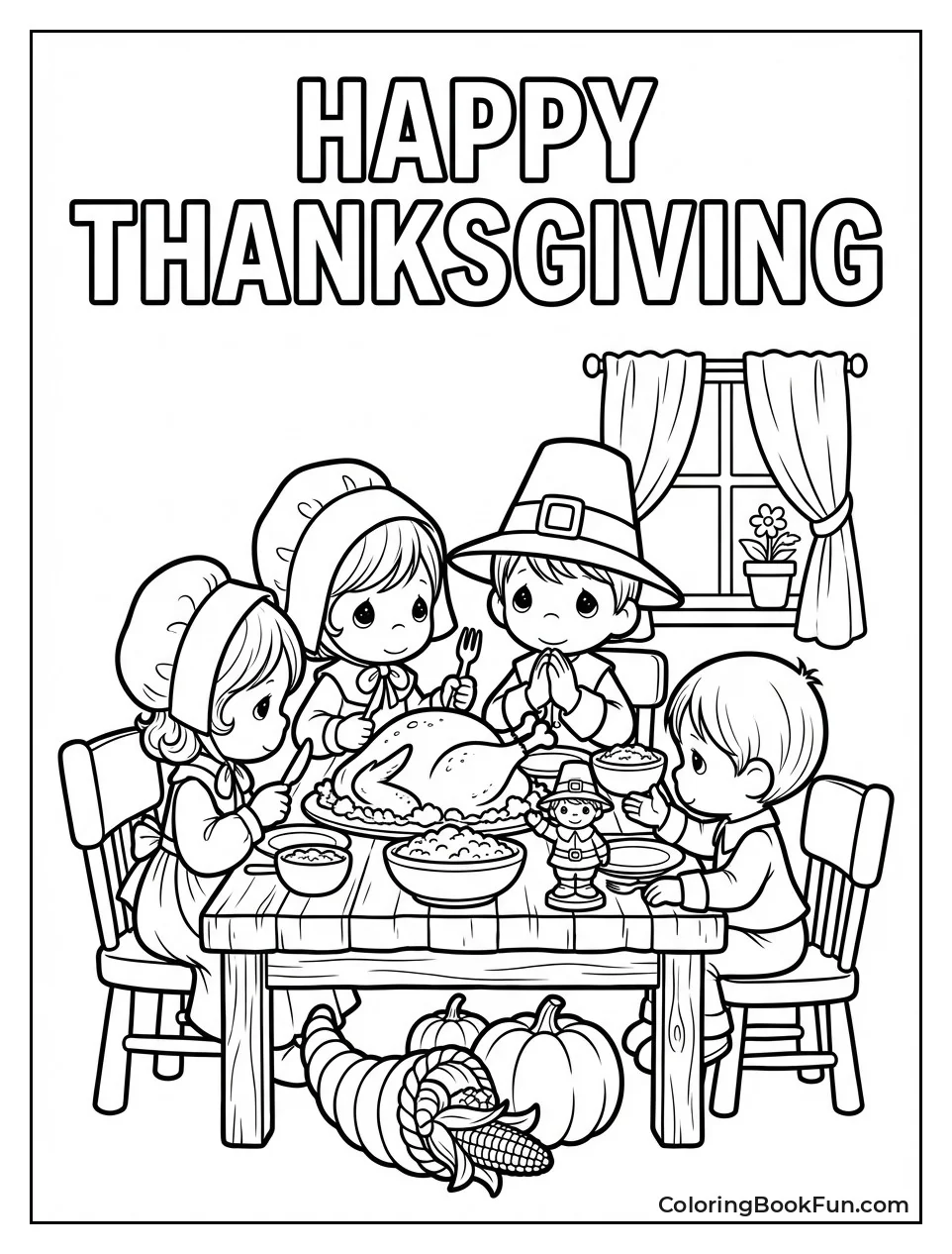 Family Shares Thanksgiving Meal