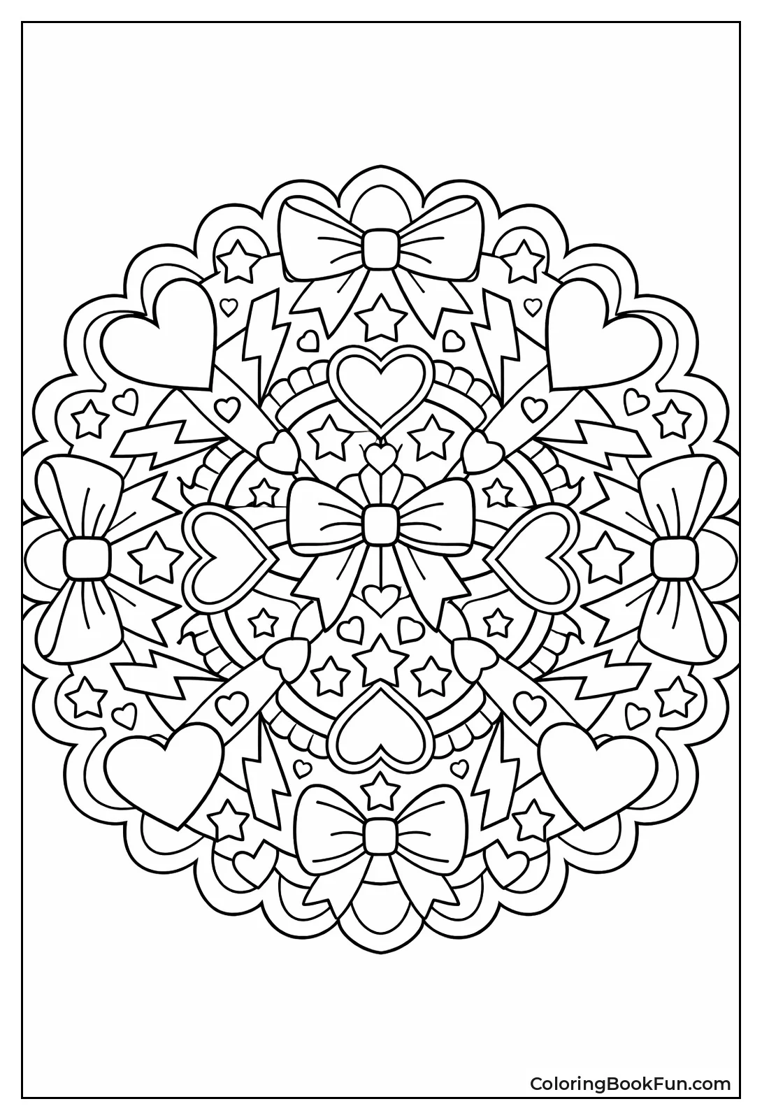 Bow and Heart Mandala