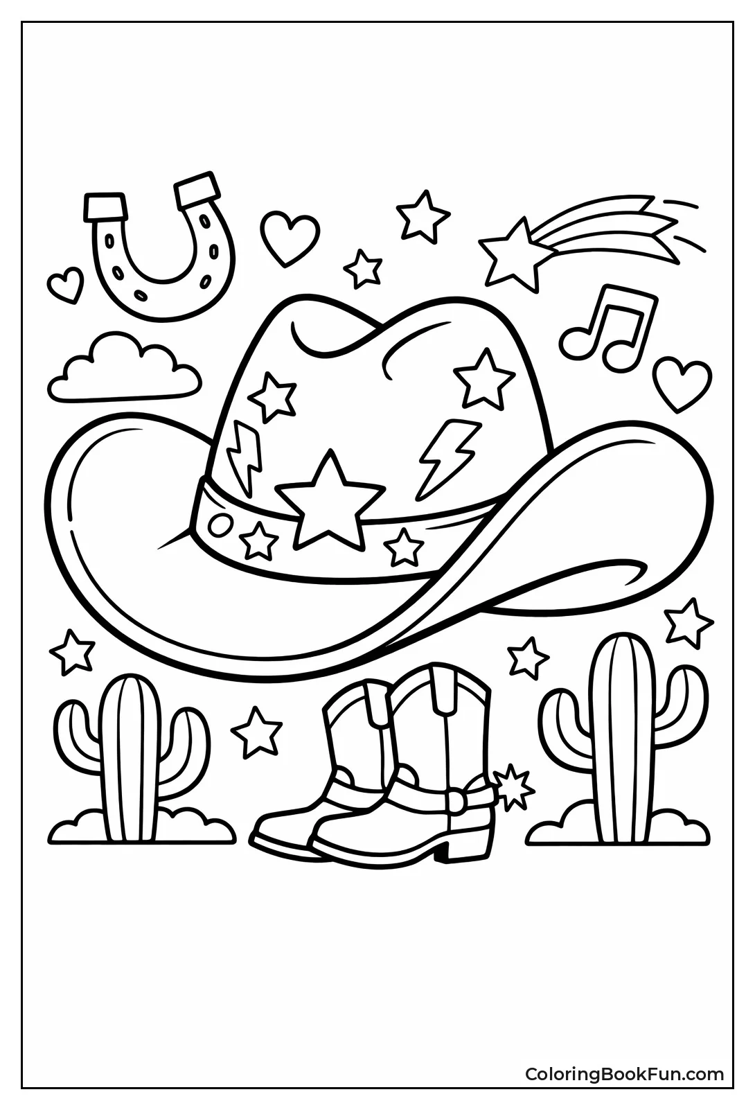 Cowboy Hat with Stars