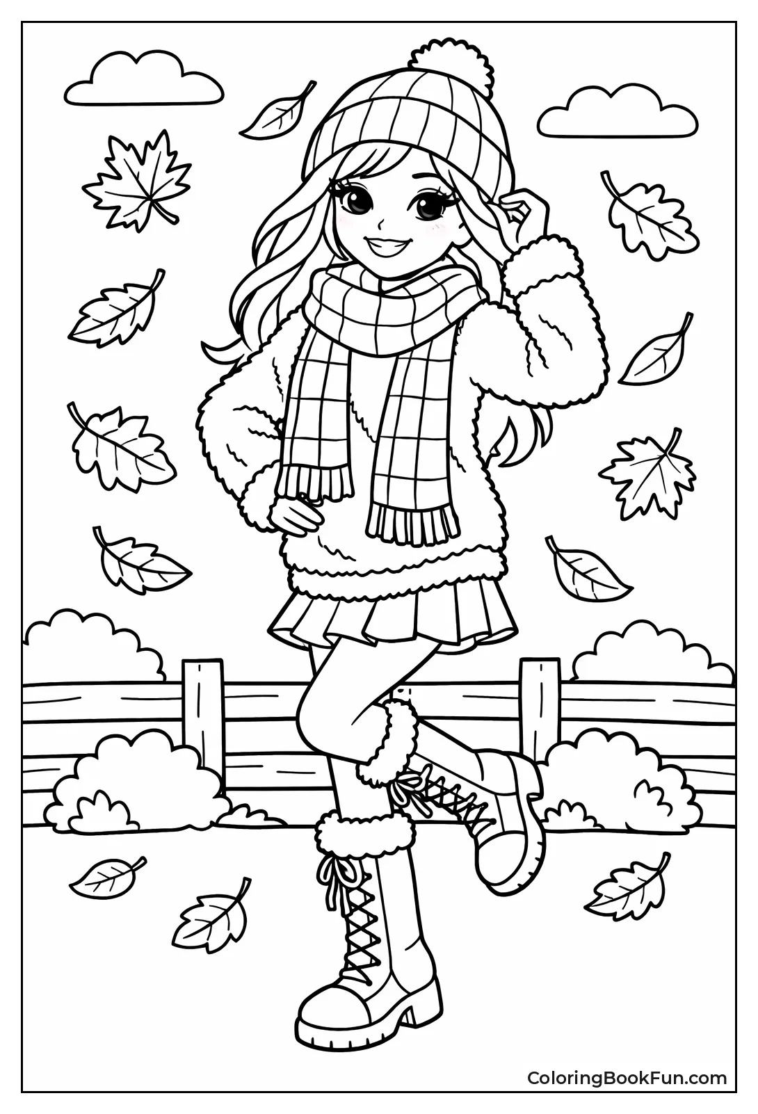 Girl in Cozy Sweater