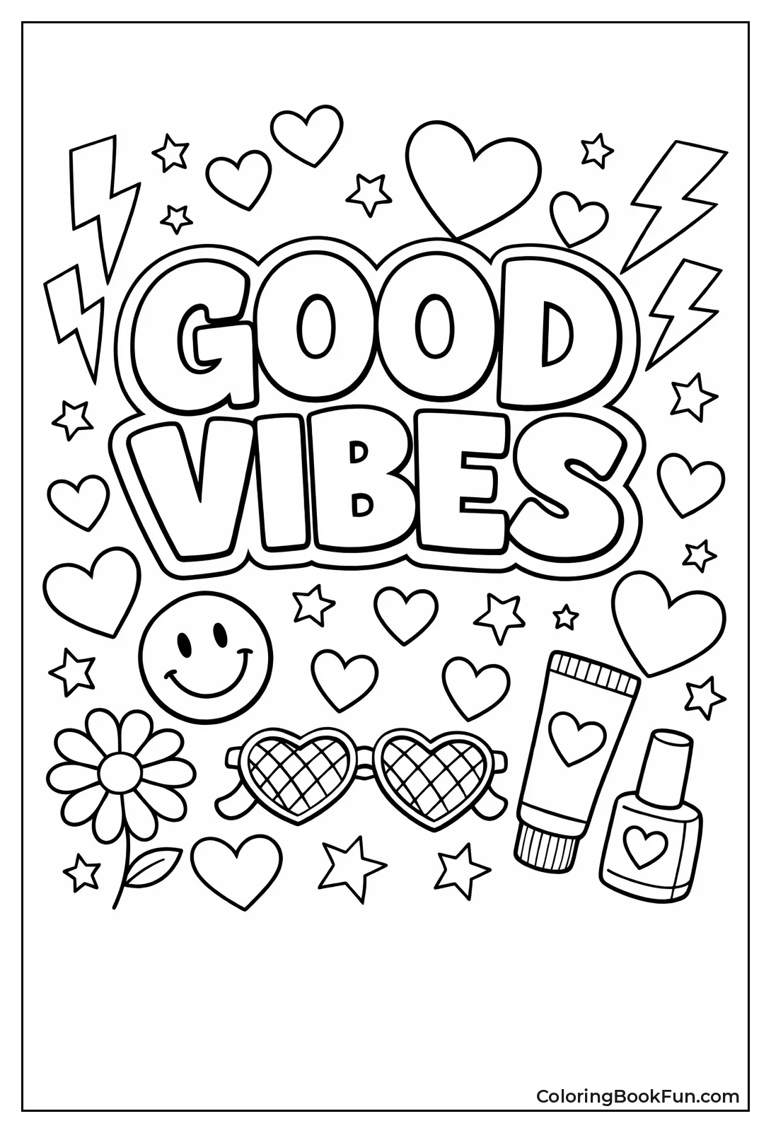Good Vibes with Hearts