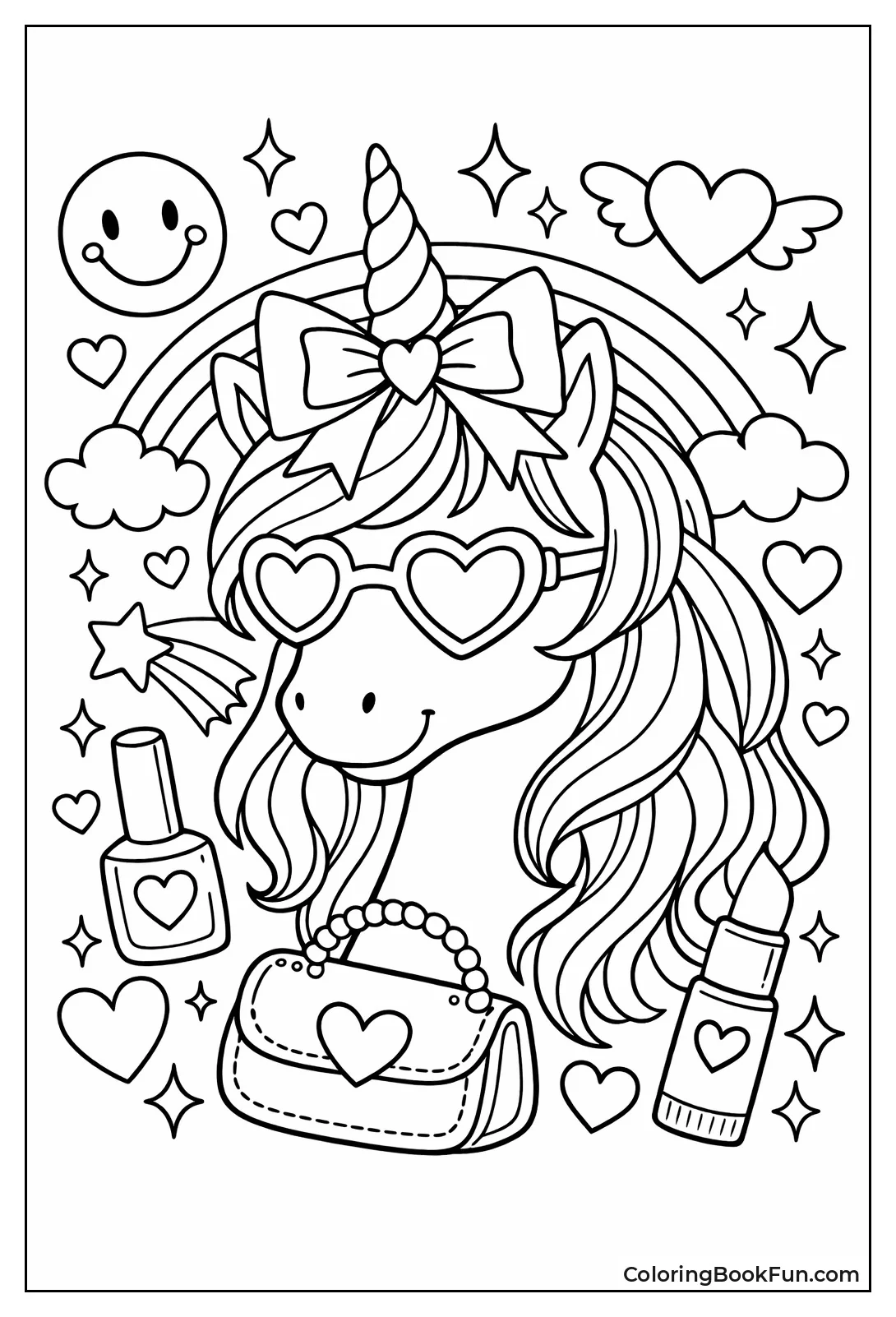 Unicorn with Bow Horn