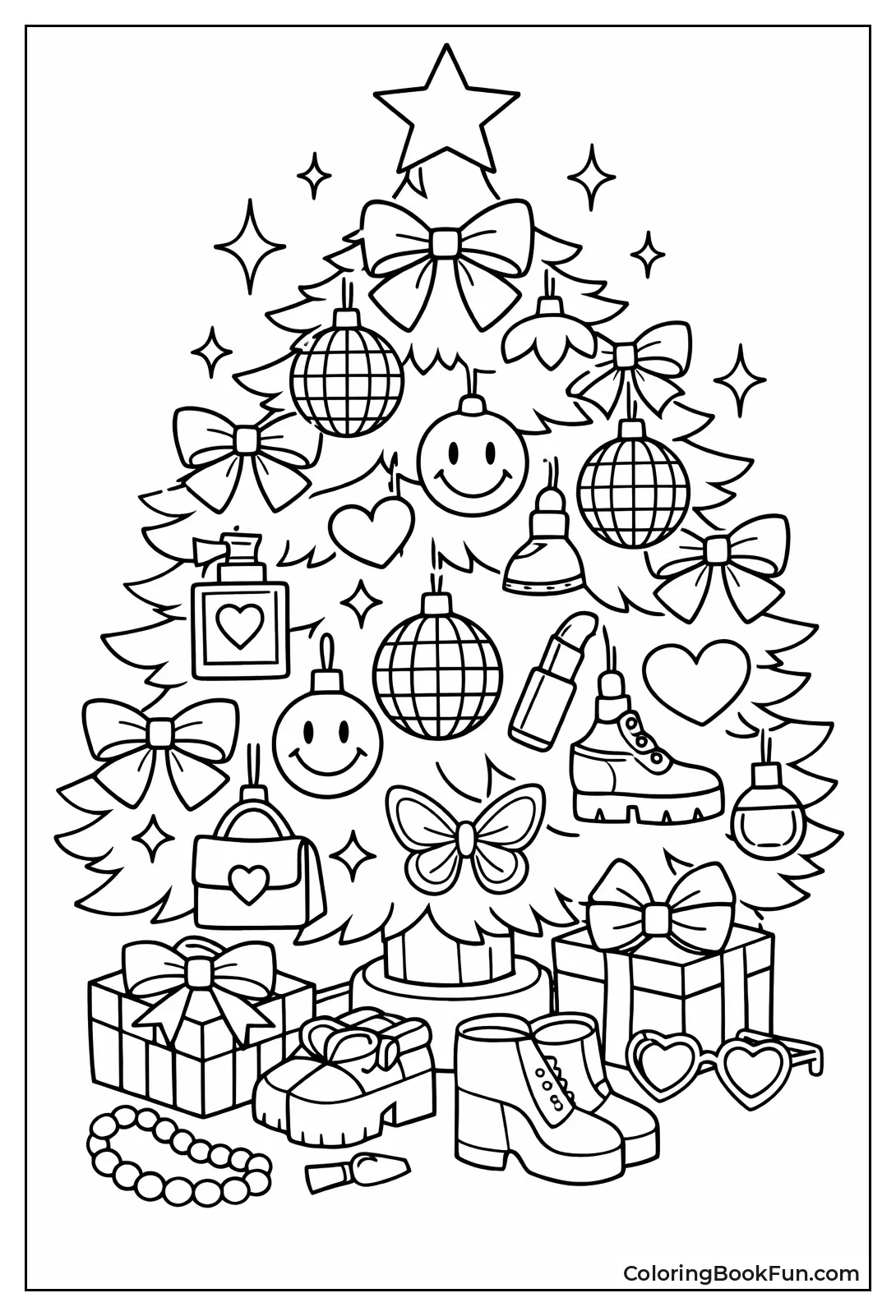 Pink Ornament Christmas Tree